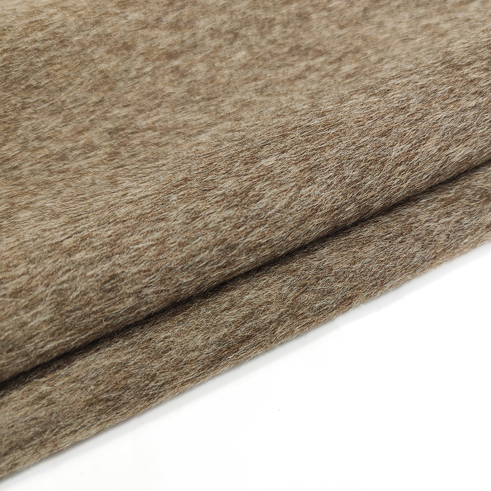 Good quality alpaca wool blended double sided fabric