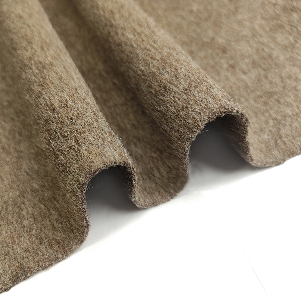 Double sided 795g/m 10%alpaca 90%wool fabric for coat