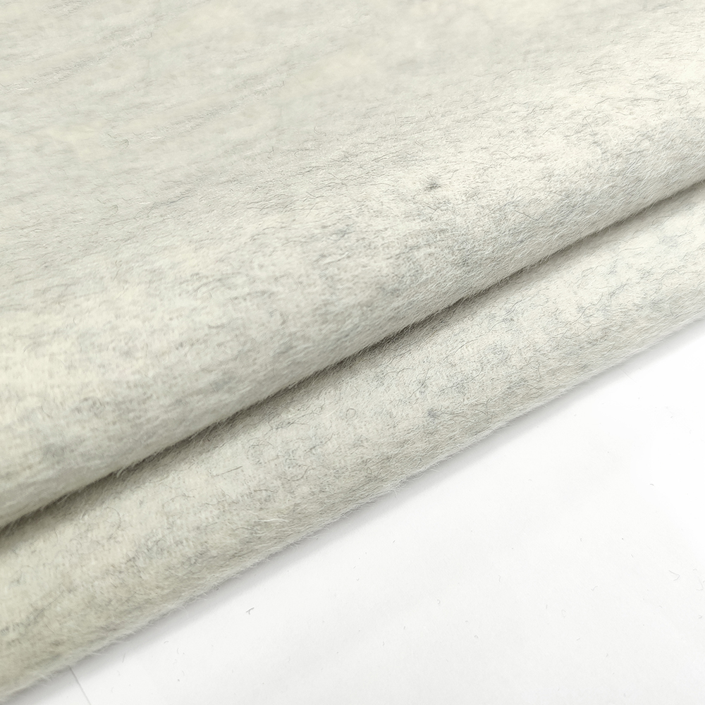 Double sided alpaca 80% wool fabric